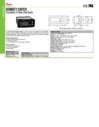 Thumbnail of document Data Sheet - HS Humidity Switch